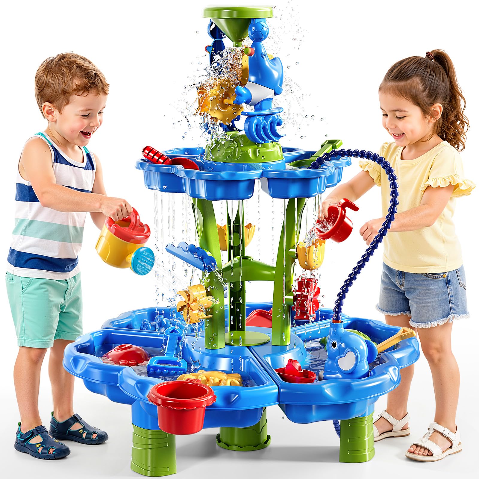 置物 Rippling waters Amazon.com: JUKUDAHU Water Table for Kids Ages 4-8 with Water Pumb